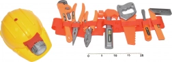 Náradie na opasku so svietiacou prilbou - sada