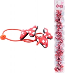 Gumičky do vlasov s mašličkou – sada 2 ks