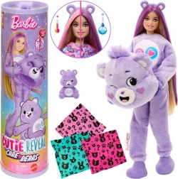 Barbie Cutie Reveal CARE BEARS – nežné srdce fialový medvedík
