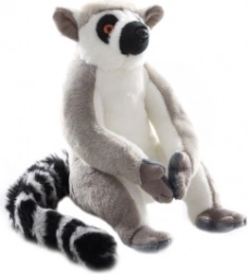 plyšový lemur s pripevnením na suchý zips 21 cm eco-friendly