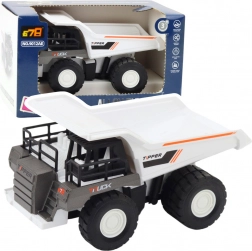 Stavebný sklápač s kovovými prvkami a pohonom biela