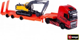 bburago kamión volvo fh16 globetrotter s bagrom volvo ec220e 1:43