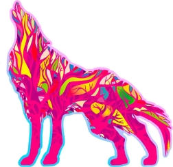 Drevené puzzle Vytie vlka 250 dielikov