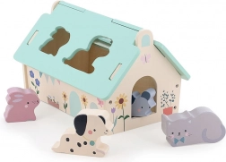 Vilac drevená skladačka domček pre zvieratká