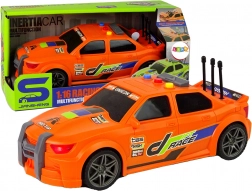 Športové pretekárske auto 1:16 so zvukom a svetlom – oranžové