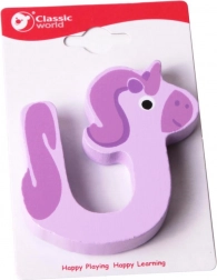 Classic World drevené písmeno U