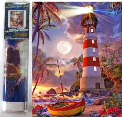 Diamantové maľovanie Maják 30x40 cm