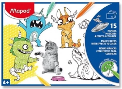 Magické omaľovánky ružové MAPED A4, 15 listov