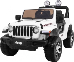 Detské elektrické auto JEEP WRANGLER RUBICON s diaľkovým ovládaním – biele