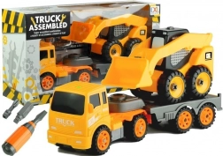 Dve stavebné vozidlá s nástrojmi na skrutkovanie