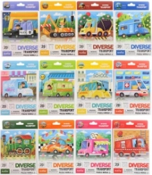Veselé puzzle s motívom dopravy