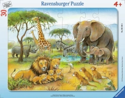 Ravensburger puzzle Africké zvieratá 30 dielikov