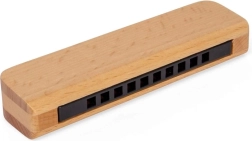 Drevená harmonika Bigjigs Toys – prírodná