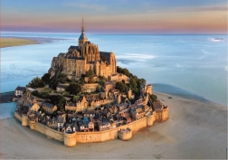 Puzzle Mont Saint Michel zo vzduchu 1000 dielikov