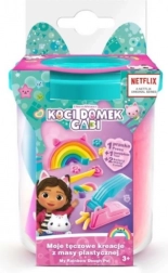 Sada s modelínou GABIN MAČACÍ DOM Moje dúhové kreácie – tyrkysový kelímok