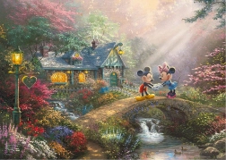 Puzzle v plechovej krabičke Mickey & Minnie 500 dielikov