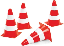 Rolly Toys dopravné kužele – sada 4 výstražných kužeľov