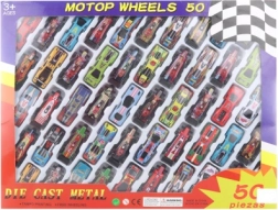 Sada kovových autíčok 50 ks