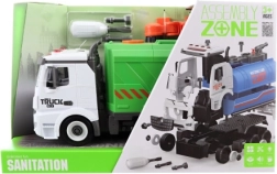 Šraubovacie smetiarske auto s batériami a zotrvačníkom