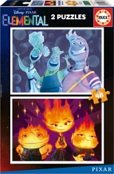 Educa Puzzle Medzi Živly 2x48 Dieliky