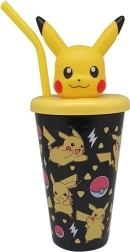 Detský bidón Pokémon 450 ml so slamkou KiDS Licensing