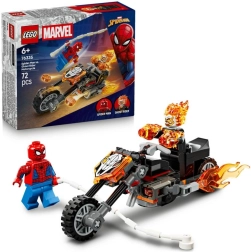 Spider‑Man vs. Ghost Rider na motorke – akčná stavebnica LEGO Marvel