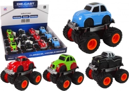 Kovové autíčko s veľkými kolesami – rôzne varianty