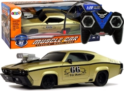 RC športové klasické auto 1:20 zlaté s diaľkovým ovládaním