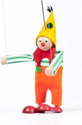 Drevená bábka šašo Jarmil 12 cm