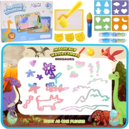 magická vodná kresliaca podložka XXL 100 × 80 cm s pečiatkami a číslami