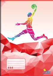 Školský zošit A4 linajkovaný 8 mm, 40 listov – motív Šport