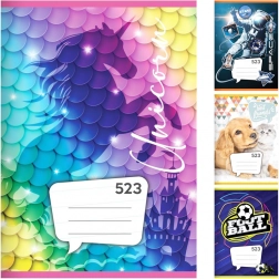 zošit A5, 20 listov – linajkovaný 12 mm