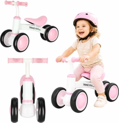 Trike Fix Tiny V2 ružové detské odrážadlo so štyrmi kolesami