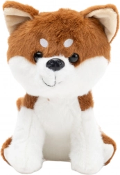 Plyšový pes Shiba Inu hnedo-biely 20 cm