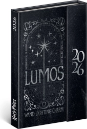 Týždenný magnetický diár Harry Potter Lumos 2026, 11 x 16 cm