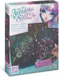 Nebulous Stars vyškriabavací kreatívny set – 5 doštičiek