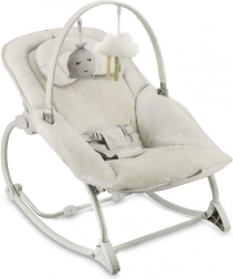 vibračné ležadlo s melódiami MoMi LAPIS, svetlosivé