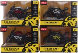 Kovová motorka so spätným chodom