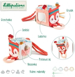 Aktívna kocka líštička Alice od Lilliputiens pre deti od 3 mesiacov