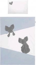 Päťdielna sada do postieľky Belisima Mouse z bavlny