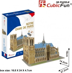 CubicFun 3D puzzle Katedrála Notre‑Dame – 53 dielikov