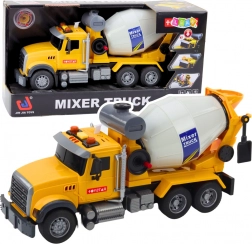 Detská nákladná miešačka betónu so svetlami a zvukmi, žltá, 31,5 cm