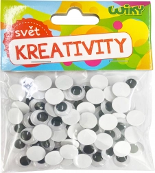 Pohyblivé oči 12 mm, 80 ks