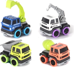 Kovové stavebné auto 6 cm na spätný chod