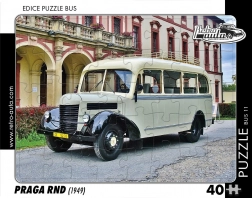 Retroauta Puzzle Autobus Praga RND 1949 - 40 dielikov