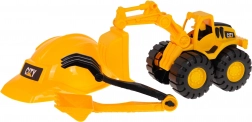 Stavebný set s prilbou a bagrom pre deti