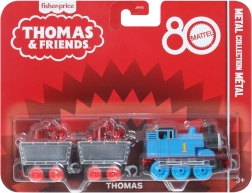 Tomáš a priatelia 80. výročie – kovová lokomotíva s 2 vagónmi