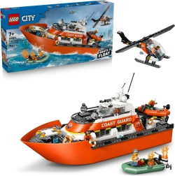 LEGO City záchranný čln pobrežnej hliadky a vrtuľník
