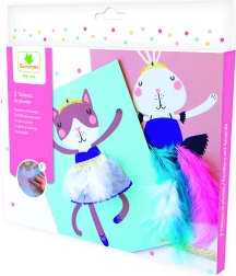 Pockets kreatívna sada – zdobenie obrázkov pierkami a stužkami