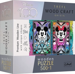 Drevené puzzle Mickey Mouse & Minnie 501 dielikov